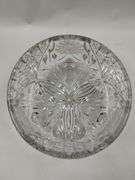 3 Hand Cut Lead Crystal American Brilliant Cut 15" Vase Lidded Humidor Bowl