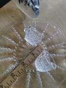 LOT Pattern Glass Wexford Sugar Creamer Cake Pedestal Plate++