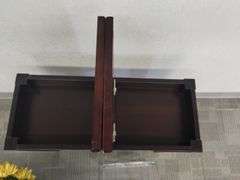 Furniture Plant Stand Wine Table Hidden Storage +Rack Plant