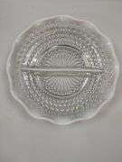 Jeanette Sunburst Herringbone Candle Holders Drops Hobnail French Opal Fenton? Glass