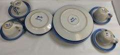 Hadley Pottery Country Scene 16pcs 4 Place Settings Animals Only