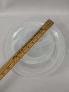Dish Set Murano Swirl White Dinner Plates Bowls 4 3-Pc Settings Crate & Barre