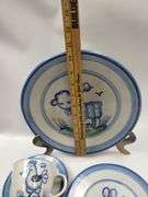 Hadley Pottery Country Scene 16pcs 4 Place Settings Animals Only