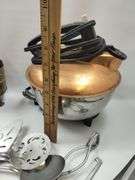 Pickers LOT: Vintage Kitchen Copper Kettle Utensils
