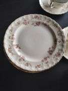 Huge Dish Set LOT Pope Gosser Florence Pink Floral Plates Bowls Serving Cups Saucers