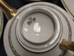 Limoges France China Dishes Set God Greek Key Trim
