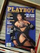 Box of Playboy Magazines 1990s