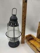Pickers LOT: Wooden Boats Decor Carved Native Bird Oil Lamps Smalls