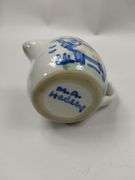 Hadley Pottery Country Scene Creamer Sugar Butter Milk Maid Cows Girl