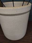 UHL Pottery Crock #5 Clean but Crack + Primitive Tools