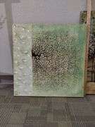 Decor Wall Art 54in Canvas Trees Metallic Gold Green+2 Smaller