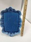 Midcentury Pottery Vase Pitcher Souvenir Tray Reginart Sacred Heart Jesus