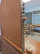 Antique 4 Drawer Mirror Spool Spindle Country Dresser