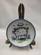 Hadley Pottery Country Scene 6.75in Bowls Horse Horse Dog Sheep Pig