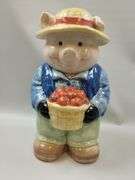 Pickers LOT: 3 Cookie Jars Bears Vintage McCoy Apple Peach