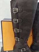 Shoes 2pr 8M Arturo Chiang AT Beacon Brown Leather Buckles Boxed Fudge Tie Dyed