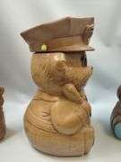 Pickers LOT: Vintage Winton California Teddy Bear Cookie Jars