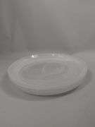 Dish Set Murano Swirl White Dinner Plates Bowls 4 3-Pc Settings Crate & Barrel