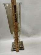 Vintage Decor LOT Midcentury Cherub Ruby Amethyst Glass Lustre Vase