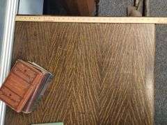 Antique Hardwood Library Table Drawer 2.5x4 FT Surface 30in Tall