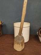 UHL Pottery Crock #5 Clean but Crack + Primitive Tools