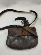 Antique Musket Ball Pouch Powder Horn Mold Bullet Casing Scoop