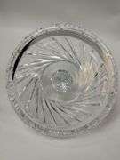 3 Hand Cut Lead Crystal American Brilliant Cut 15" Vase Lidded Humidor Bowl