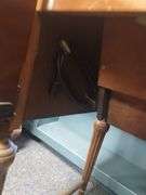 Vintage White Series 77 Sewing Machine Table Cabinet