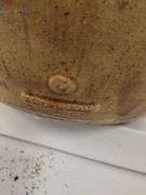 Decor Planter Glazed Stoneware Pottery Drain 15" Heavy
