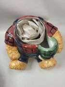 Pickers LOT: 3 Cookie Jars Bears Vintage McCoy Apple Peach