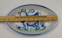 Hadley Pottery Country Scene Platters Fish Spoon Rest *Chip on 1