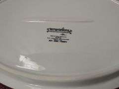 Temptations Casserole Bakeware Old World Lids Bases Ovals  Set of 3