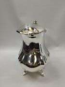 Towle Silverplated Ice Water Pitcher + Mosaic 16" Vase Glass Hand Made