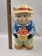 Pickers LOT: 3 Cookie Jars Bears Vintage McCoy Apple Peach