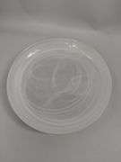 Dish Set Murano Swirl White Dinner Plates Bowls 4 3-Pc Settings Crate & Barrel