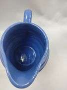 Vintage Antique German Hand Painted Floral Vase & Milk Pitcher Stoneware