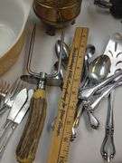 Pickers LOT: Vintage Kitchen Copper Kettle Utensils