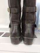 Shoes 2pr 8M Arturo Chiang AT Beacon Brown Leather Buckles Boxed Fudge Tie Dyed