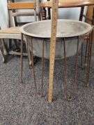 Pickers LOT: Vintage School Chairs Step Ladder Cane Seat Basin