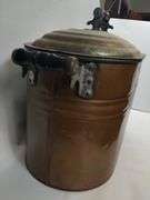 Embossed Cream City Copper Boiler Steel Lid Wood Handles PAT Jan 26 08