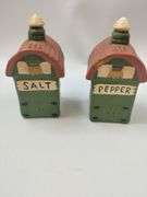 Pickers LOT: Farm Barns 5 Canisters Set + Salt Pepper