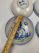 Hadley Pottery Country Scene 6.75in Bowls Horse Horse Dog Sheep Pig