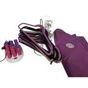 LOT of Velvet Clothing Hangers Hot Rollers Joy Garment Bag
