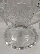 Jeanette Sunburst Herringbone Candle Holders Drops Hobnail French Opal Fenton? Glass