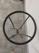 Furniture Plant Stand Round Glass Top Iron Table +Plant