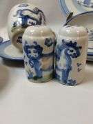 Hadley Pottery Country Scene Horse Cow Cups Plates Bowls S/P