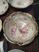 LOT Antique European Serving Bowls Hand Painted Bavaria Germany