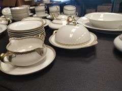 Limoges France China Dishes Set God Greek Key Trim