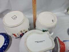 LOT 3 Christmas Ceramic Cookie Jars Snowman Snowmen