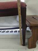 Pickers LOT: Needle Point Foot Stool Storage Brass Log Magazine Rack
